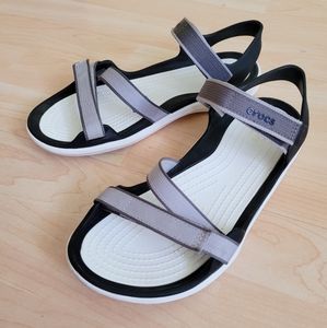 crocs white sandals